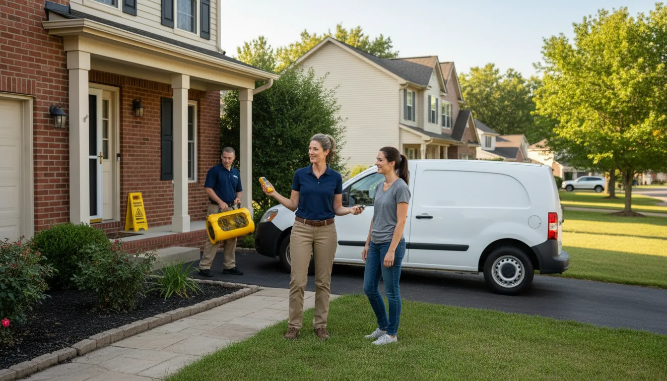 Residential water damage restoration in Huntington, MA